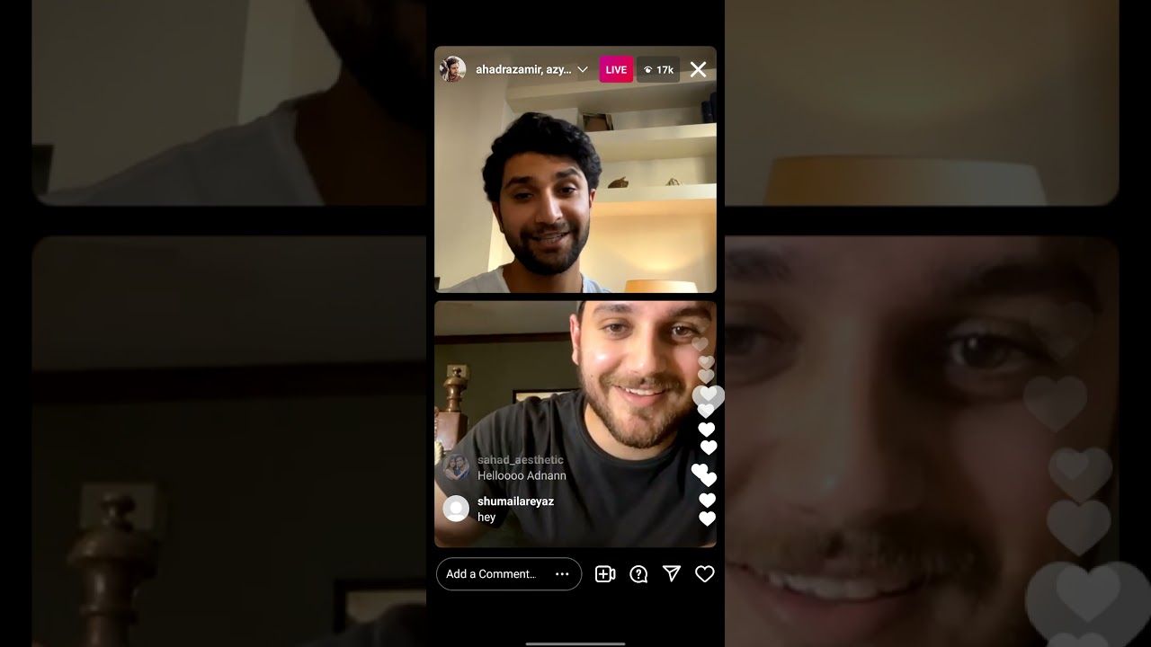 Ahad Raza Mir Live | Ahad Raza Mir Live On Instagram With Her Brother | Sajjal Ali