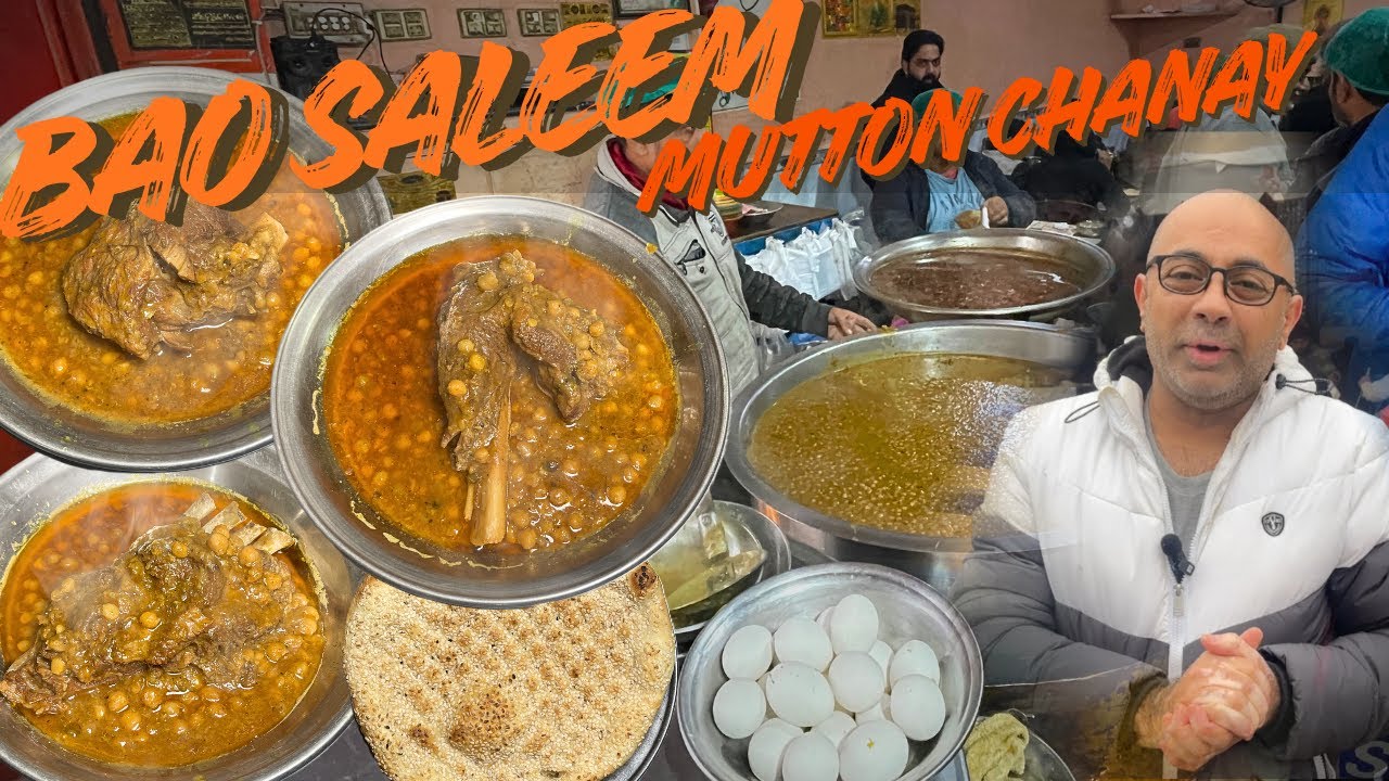 BAO SALEEM Mutton Chanay | TRUCK ADDA | Lahore ke mashoor MUTTON CHANAY