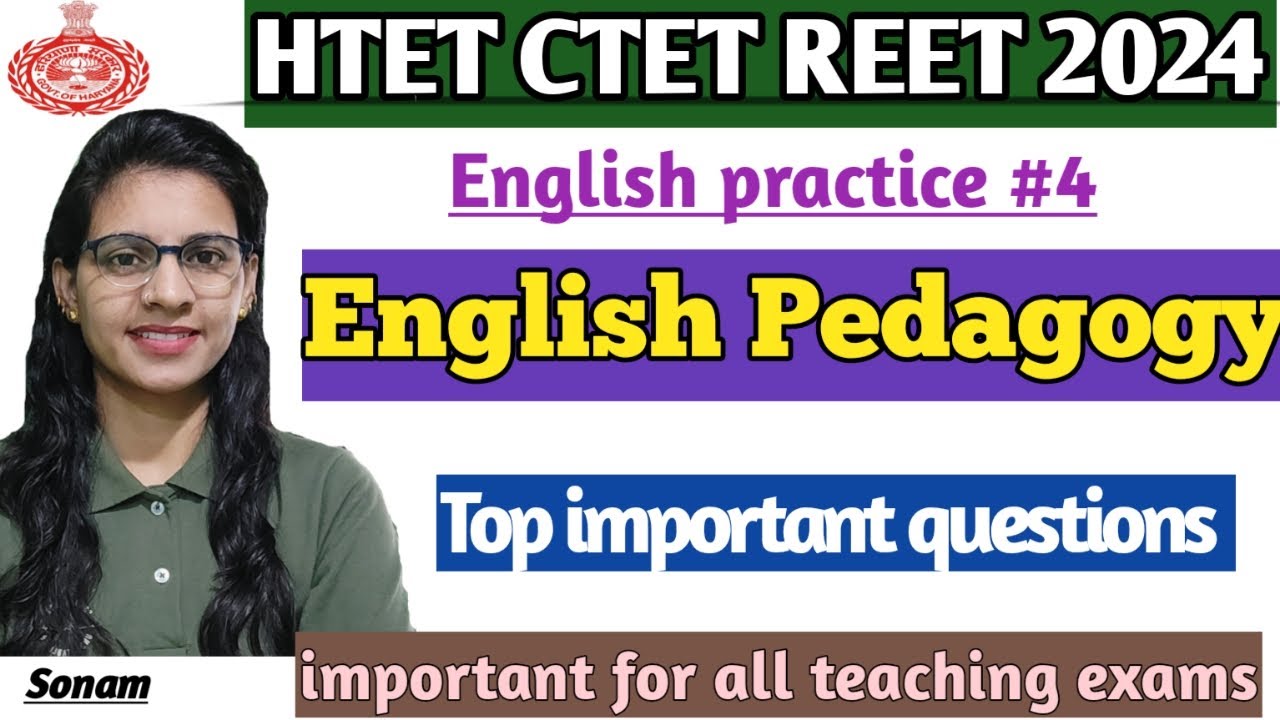 English pedagogy mix practice question for HTET CTET REET by teaching goals |English pedagogy class|