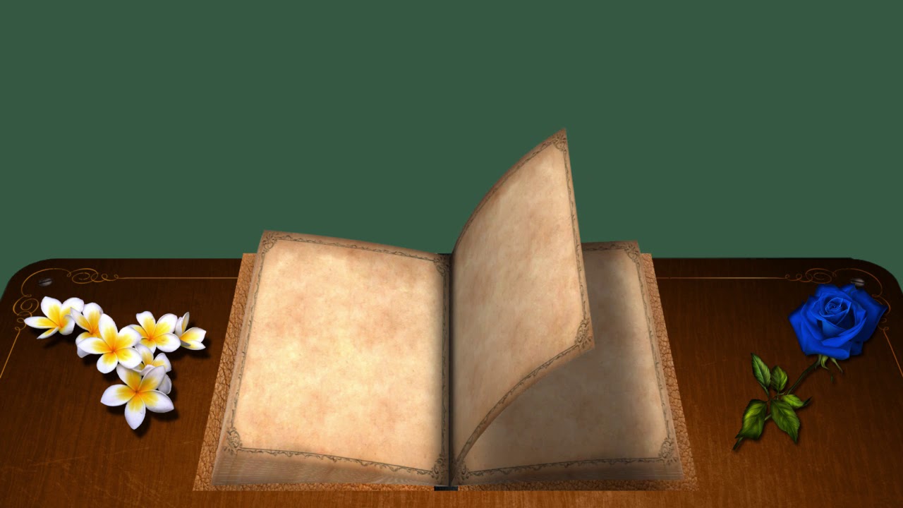 Libro con fondo in chroma key
