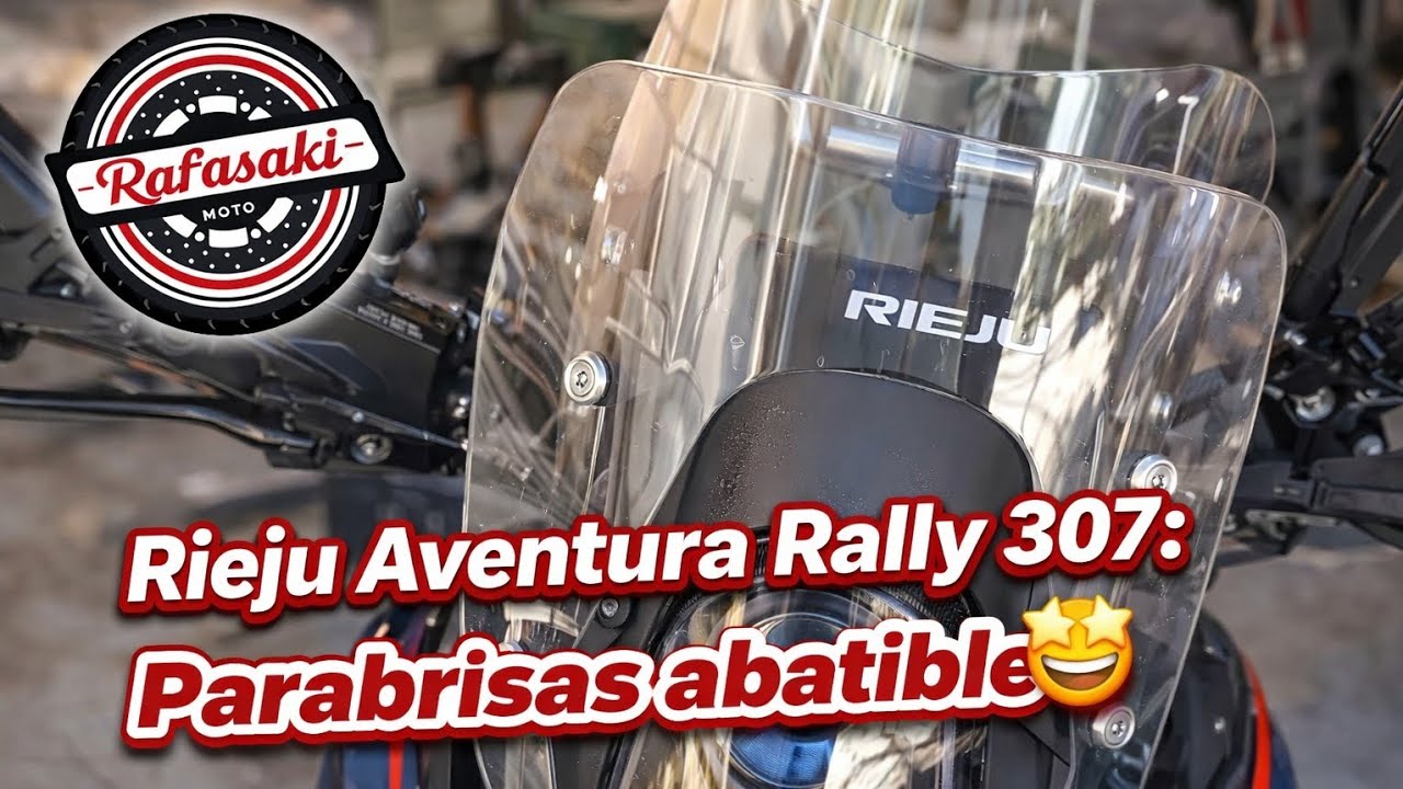 Parabrisas abatible lowcost - Rieju Aventura Rally 307