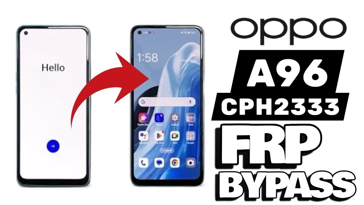 OPPO A96 FRP Bypass unlock tool || CPH 2333 Frp remove new trick 2025✅