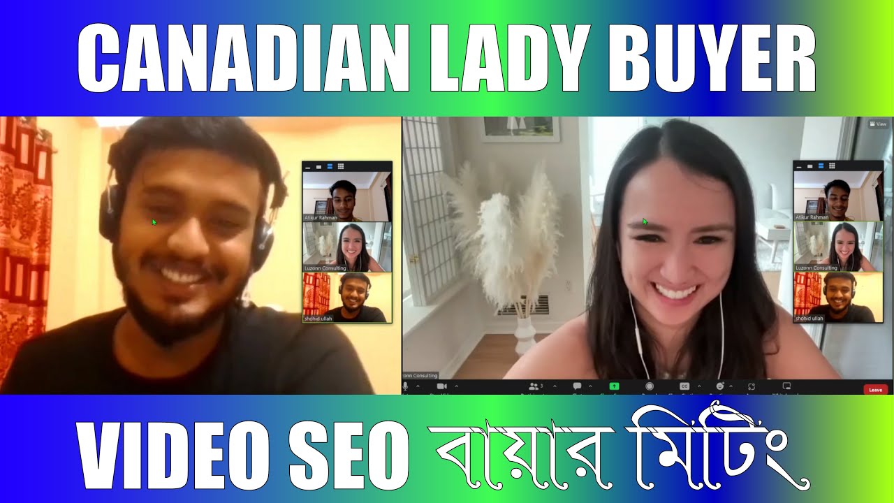 Canadian Lady Buyer Meeting || YouTube Video SEO Live Project || Unity It Academy