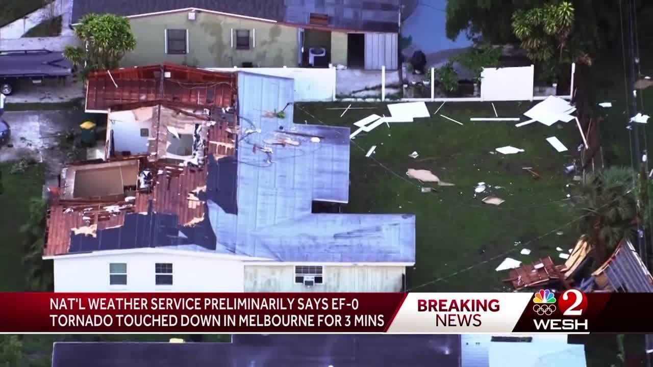 National Weather Service preliminary investigation finds weak tornado touched down in Melbourne