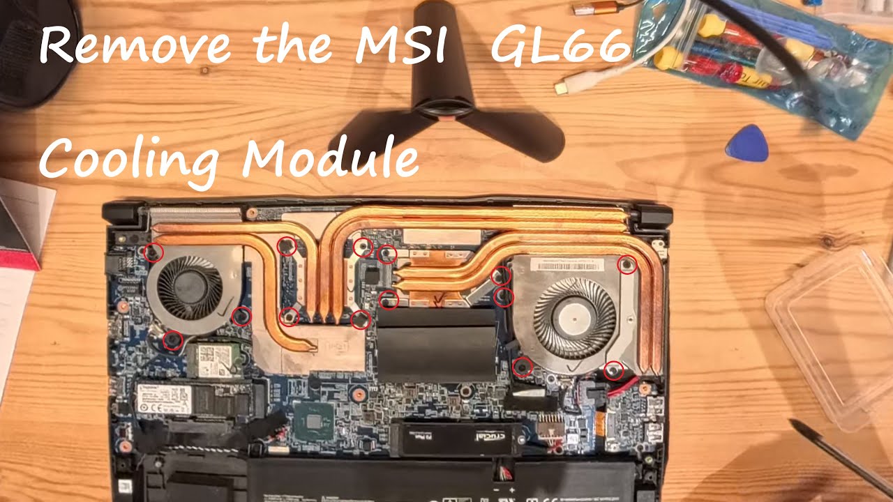 MSI GL66  cooling module remove & thermal paste cleaning | Intel Core i7-11800H + RTX 3060