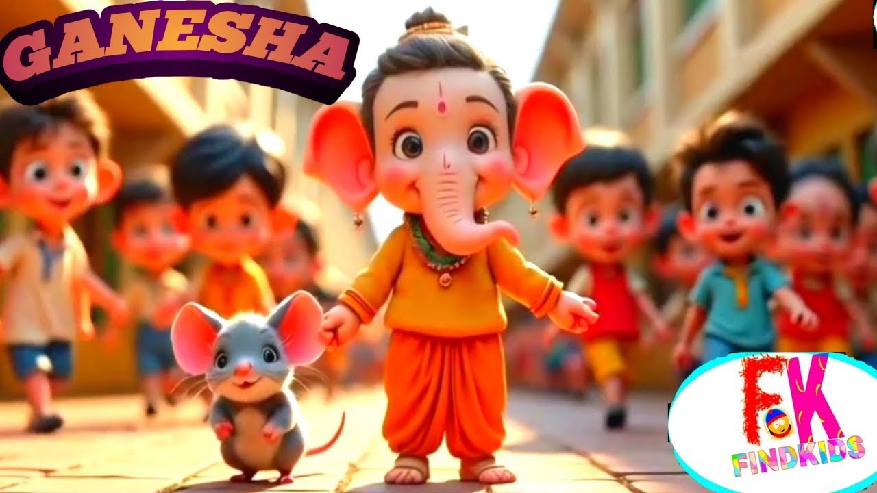 Pyaare Ganesha | Hindi Nursery Rhymes | Baby Rhymes | Kids Song | प्यारे गणेशा | FindKids