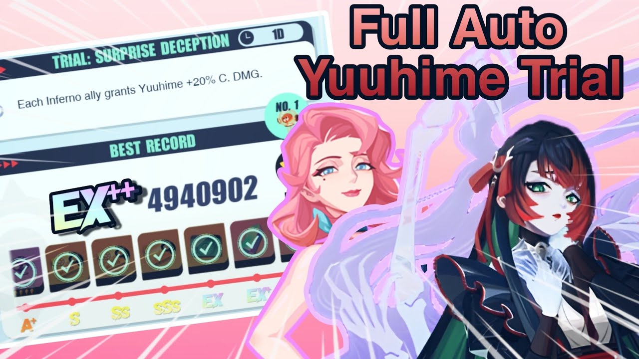 Easy EX++ With Yuuhime Trial On Crisis Training | Dislyte Sea Of Sorrow Event
