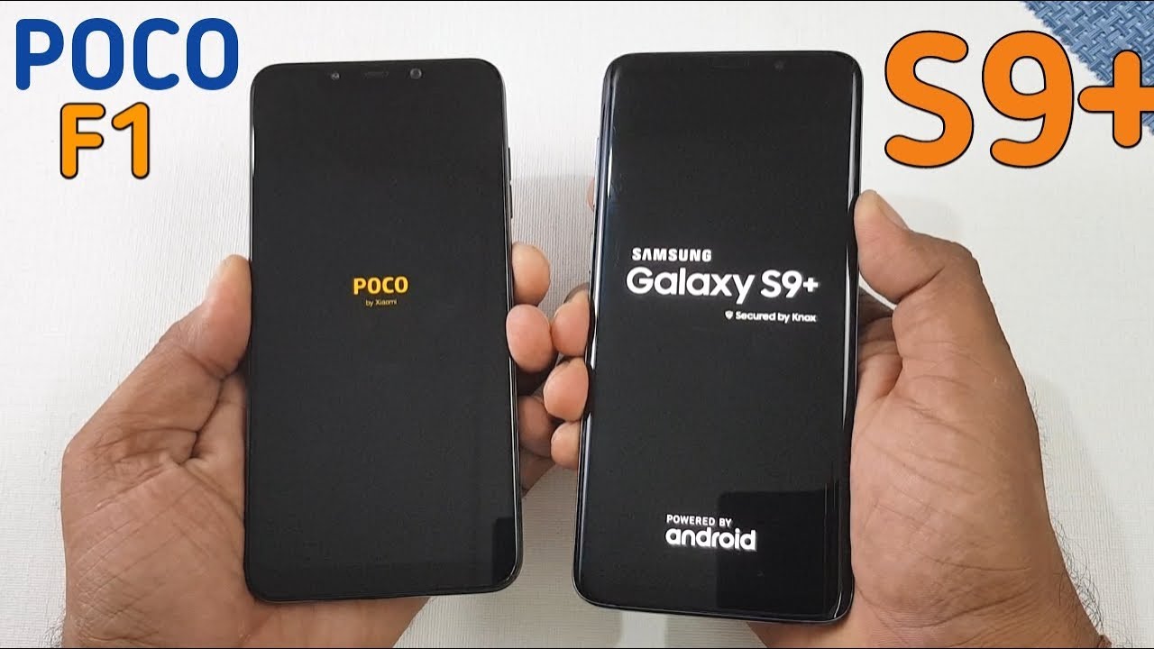Poco F1 vs Samsung S9 Plus Speed Test !