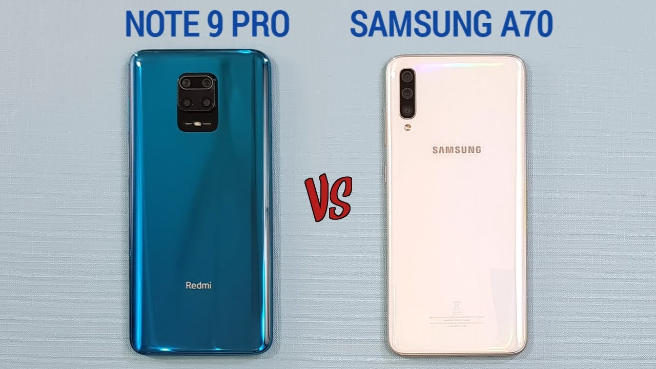 Redmi Note 9 Pro vs Samsung A70 Speed Test & Camera Comparison