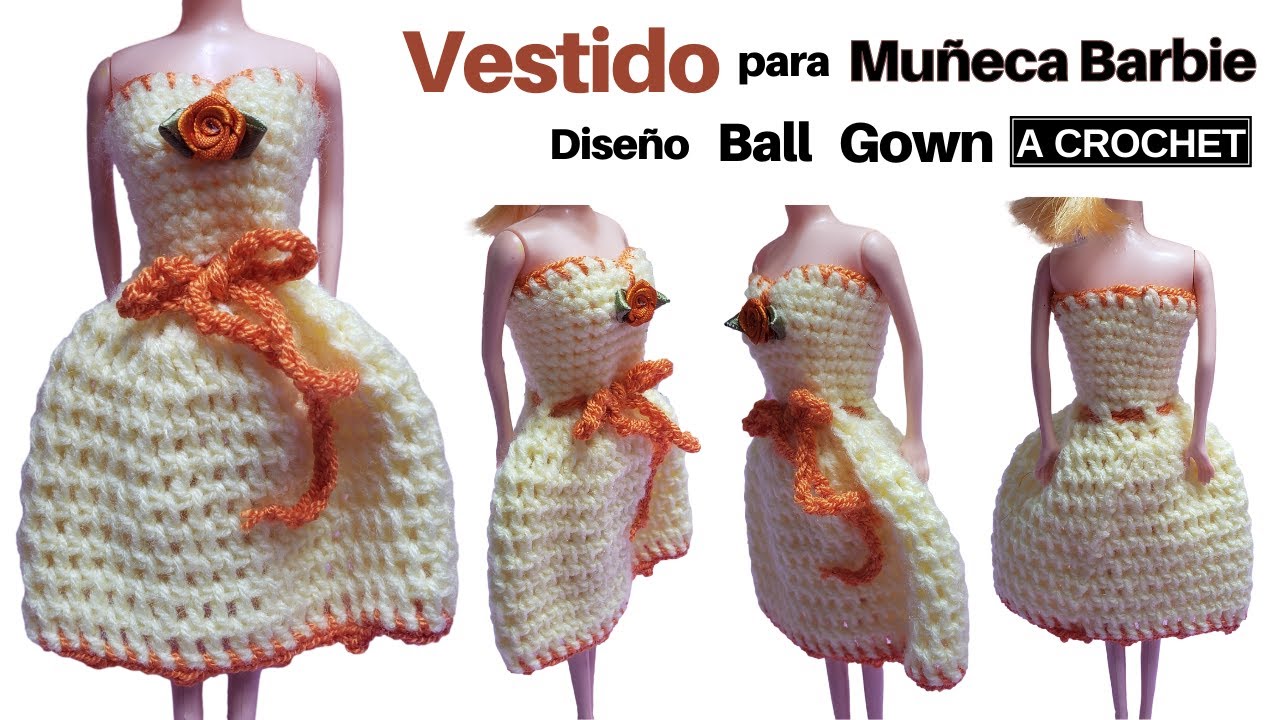 ✅ Ropa para muñequita Para Principiantes 👗 Vestido para muñeca Barbie todas las tallas