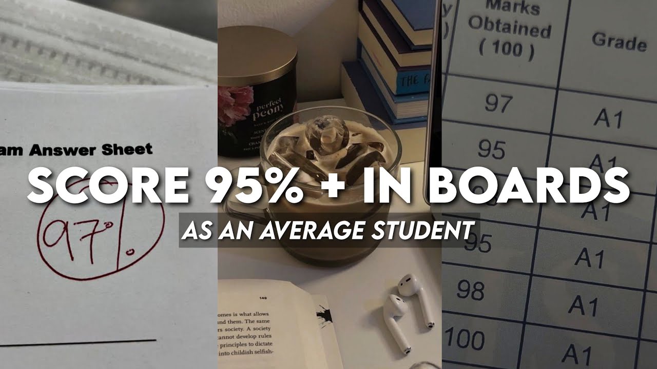 how to score 95% in class 10 boards as an average student (cbse) #class10boards