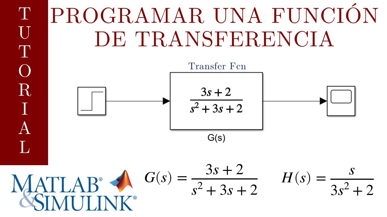Simular Función de Transferencia | 2 Matlab-Simulink | Transfer Fcn
