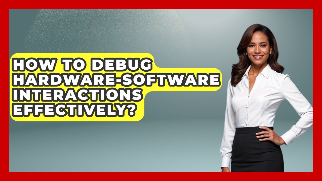 How To Debug Hardware-Software Interactions Effectively? - Learn To Troubleshoot