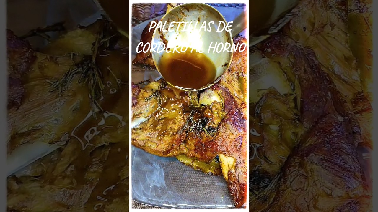 PALETILLAS DE CORDERO AL HORNO #cordero#corderoasado #paletilla#horno#carnejugosa #cocinaespa&ntilde;ola