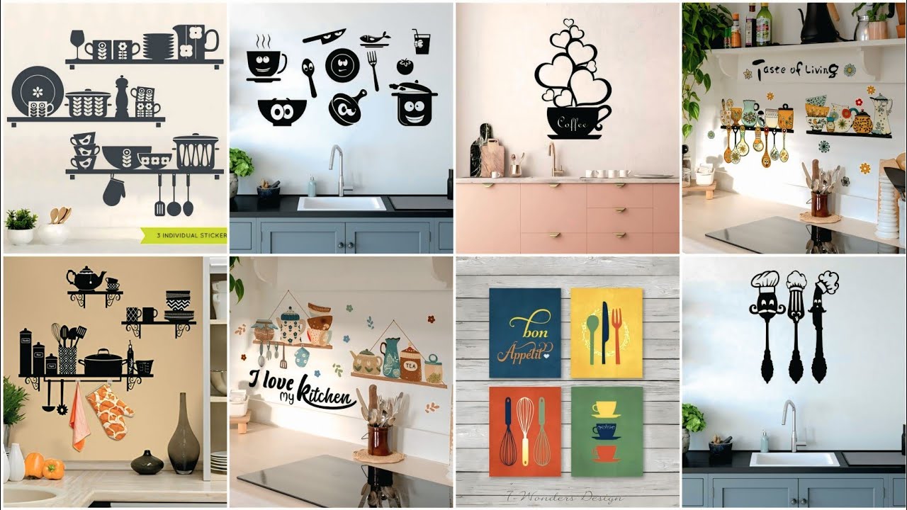 Best Kitchen Wall Sticker Design Ideas | Modern Kitchen Wall Stickers Ideas 🏠