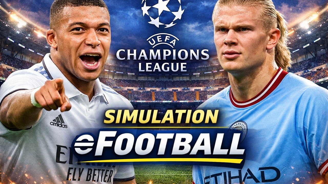 Real Madrid Vs Manchester City | Champions League Round of 16 – eFootball Prediction 2026