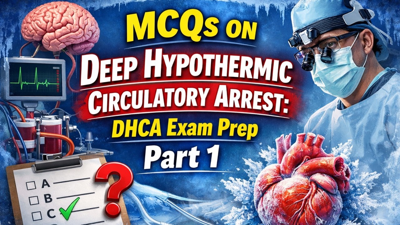 MCQs on Deep Hypothermic Circulatory Arrest DHCA Exam Prep Part 1 #cardiacperfusiontechnology