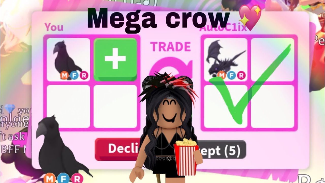 What PEOPLE TRADE FOR A MEGA CROW 😱| Adopt me pt.2