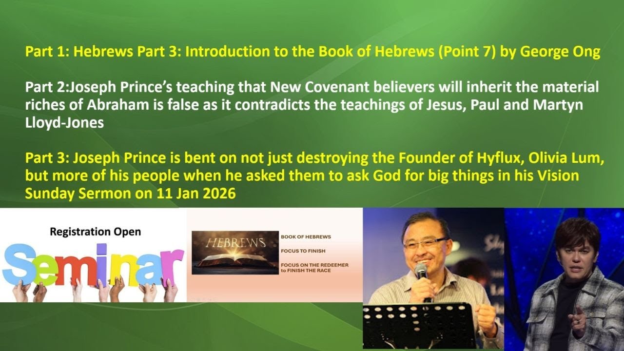 Joseph Prince’s Prosperity Gospel destroyed Olivia Lum & more will be
