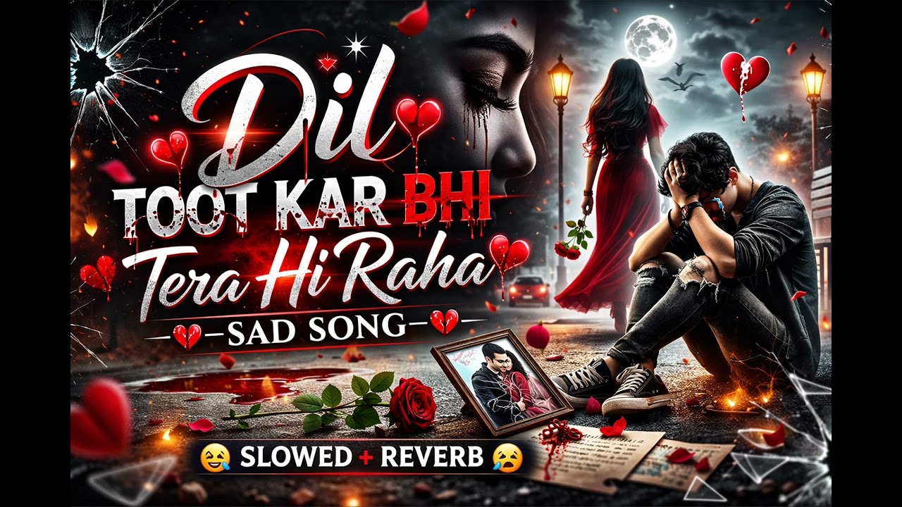 Dil toot kar bhi tera hi Raha #slowedreverb #sadsong 💔💔❤️‍🩹😭 #1million target 🎯