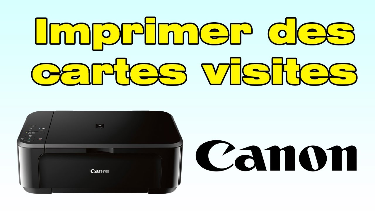 Comment imprimer des cartes de visite avec son imprimante Canon soi m&ecirc;me