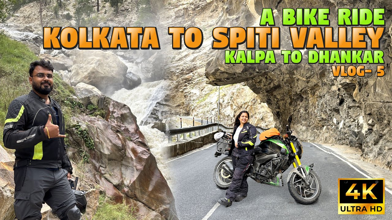 A Bike Ride From Kolkata to Spiti Valley | Kalpa to Dhankar -Vlog-4 #automobile #spitivalley #travel