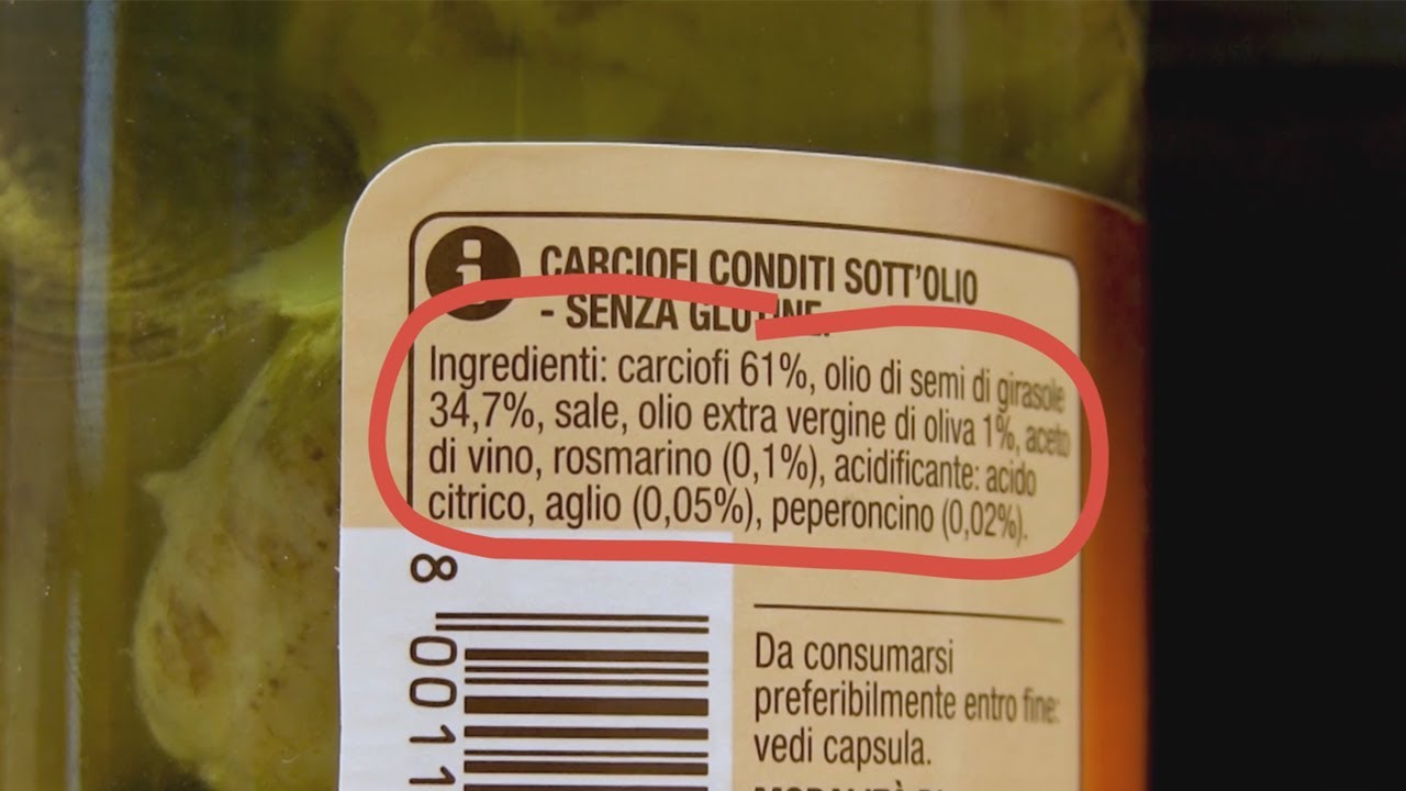 Che informazioni troviamo nelle etichette dei prodotti confezionati?