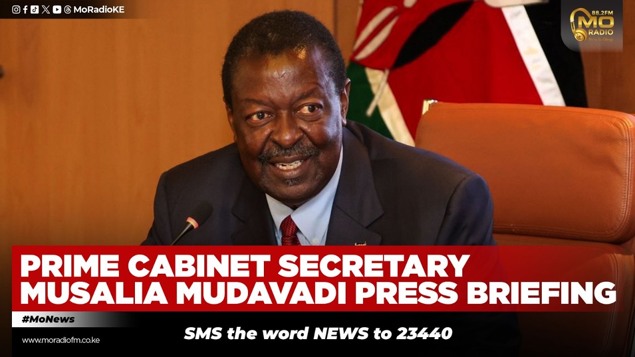 Prime CS Musalia Mudavadi Addressing the Media #weareincharge