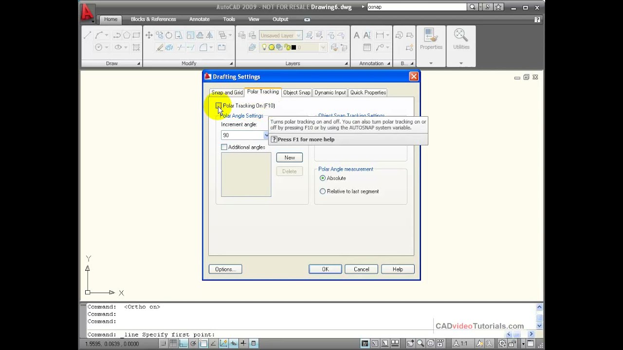AutoCAD Explained - Using Polar Tracking and Polar Snap