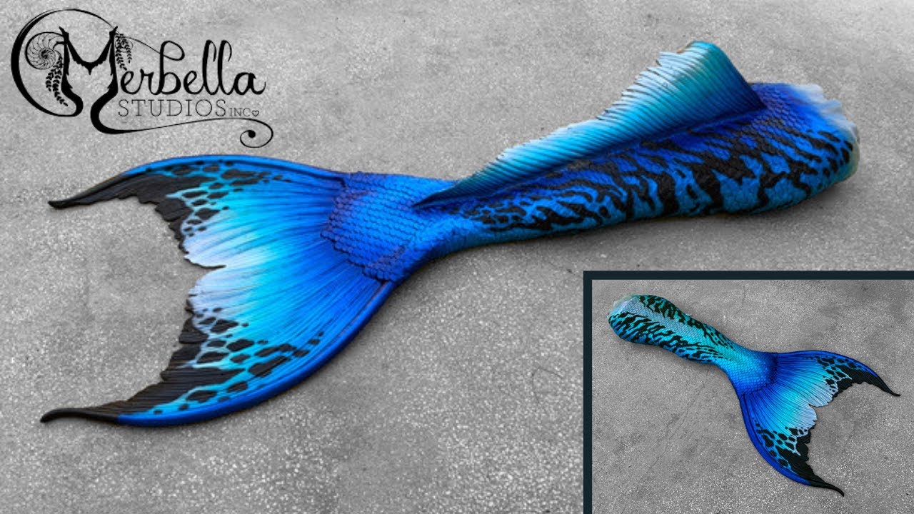 Merbella Studio Mermaid Tail + Top Unboxing 2020 ~ Tiger Shark Mermaid Tail ~ Silicon Mermaid Tail