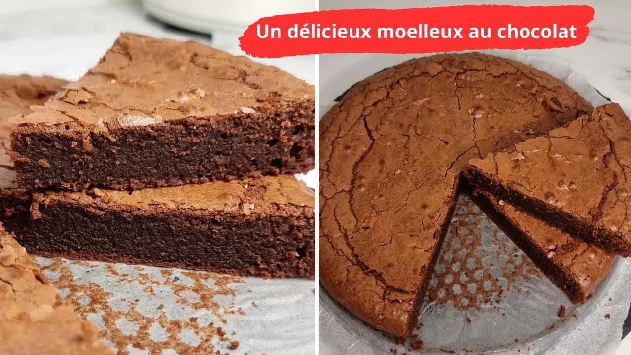 Délicieux moelleux au chocolat à s'en lécher les doigts 😋