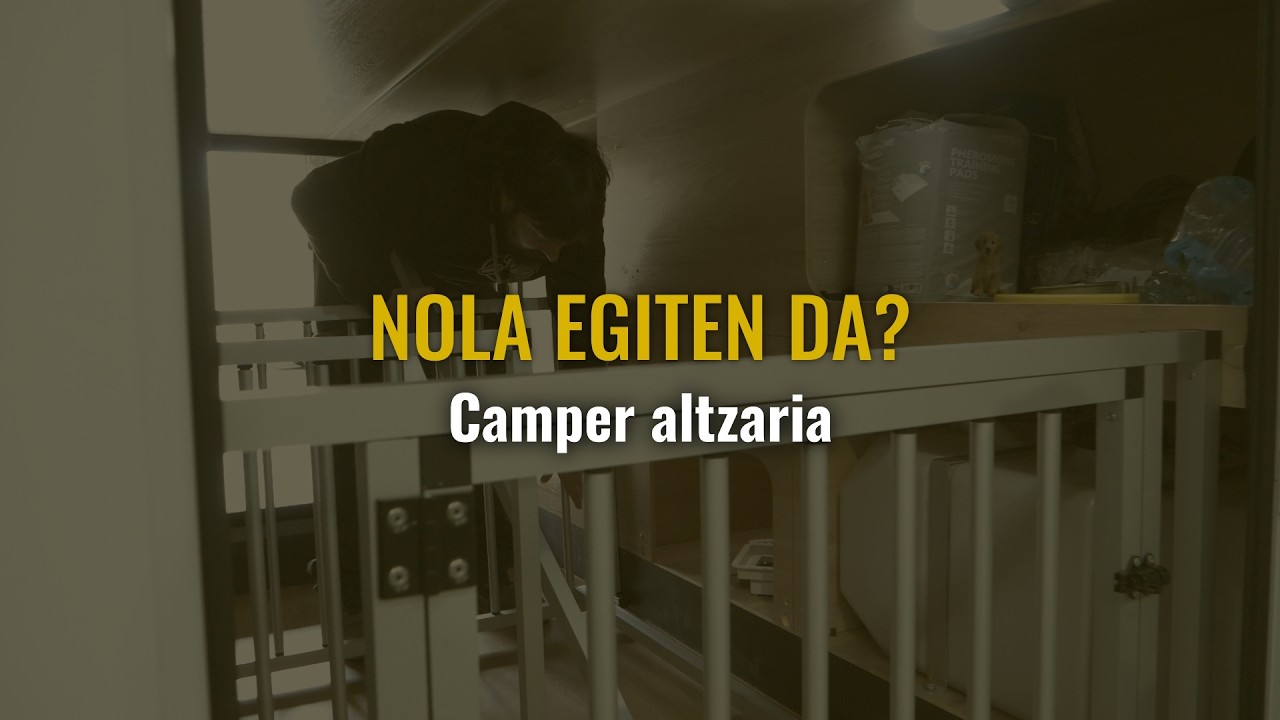 Nola egiten da camper altzari bat?