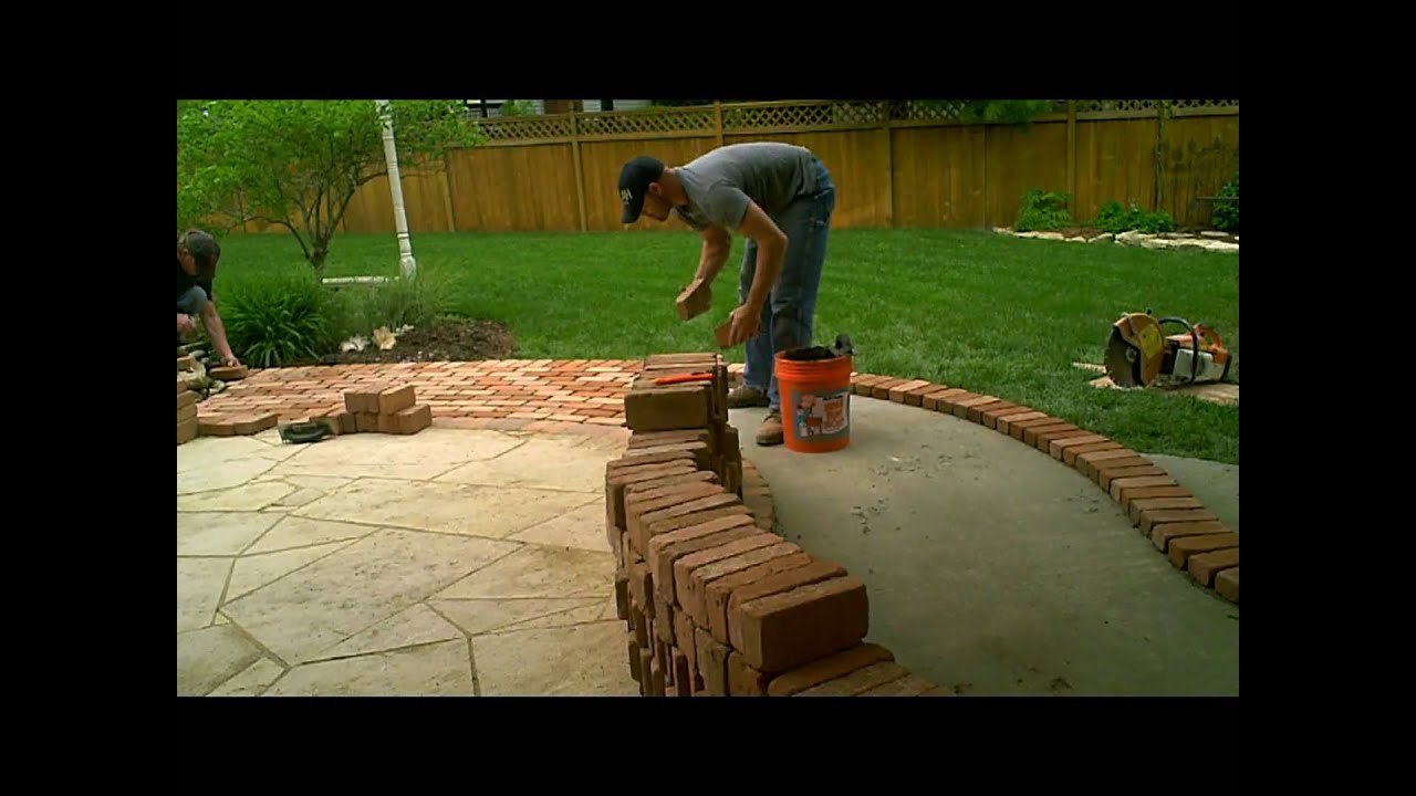 Firerock Fireplace - Flagstone Patio - and addition of brick walkway by Masonry Art, LLC