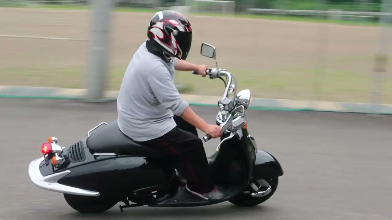 ★AF42 ジョーカー50 黒 始動走行