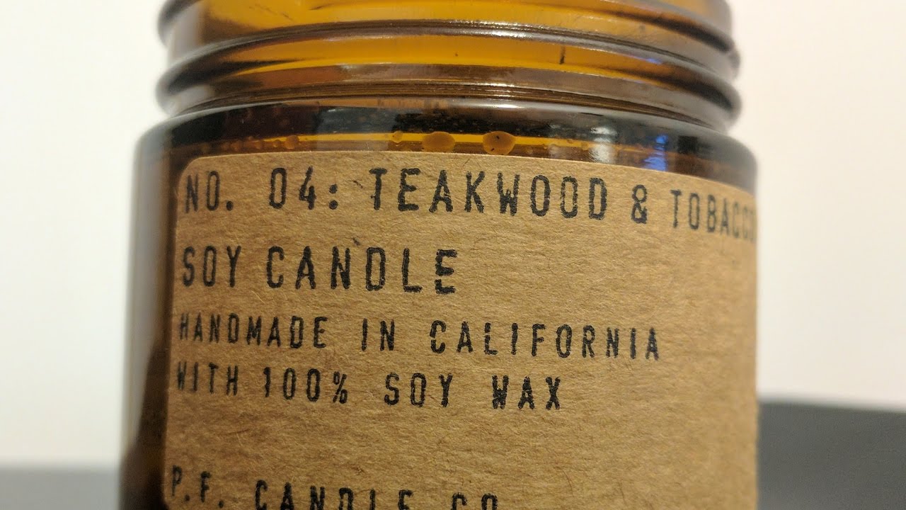P.F. Candle Co. TEAKWOOD & TOBACCO - SOY CANDLE