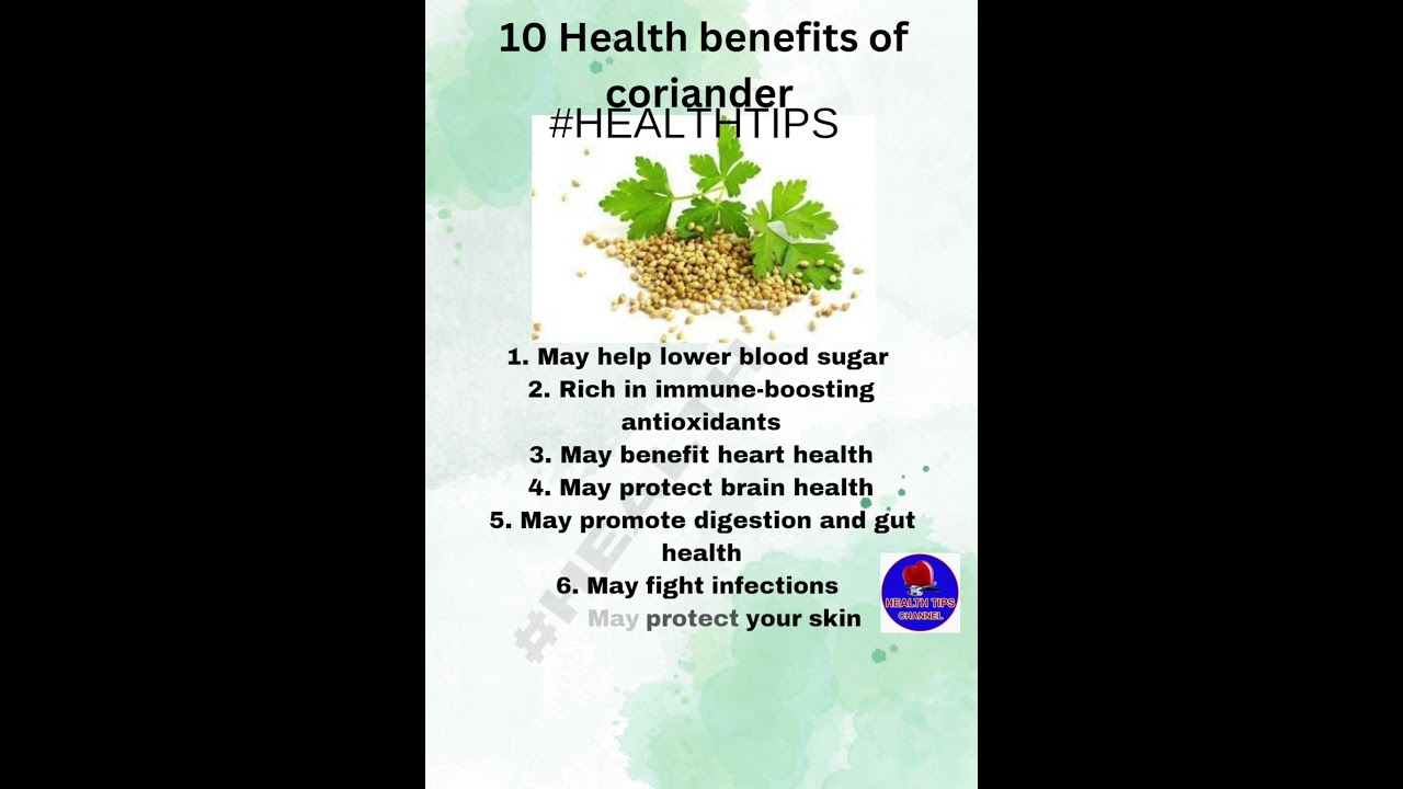 Health benefits of coriander leaves and seeds #HEALTHTIPS