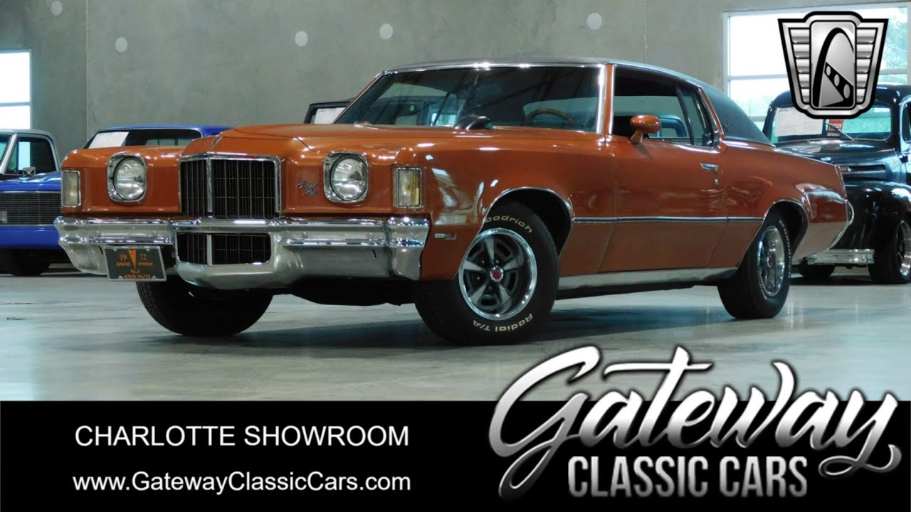 1972 Pontiac Grand Prix SJ For Sale Gateway Classic Cars of Charlotte Stock #209-CHA