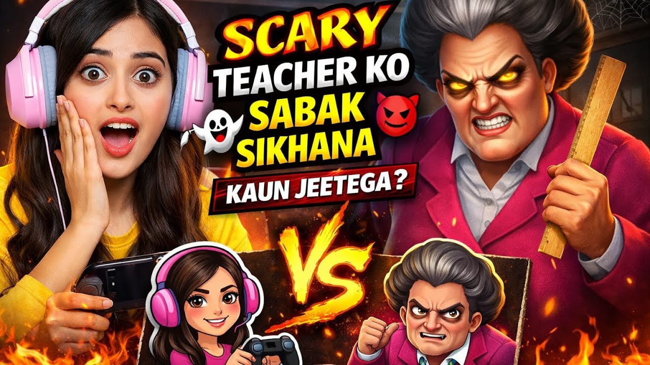 😈 Aaj Miss T ko sabak sikhana hi padega!Is baar Scary Teacher ko uski hi trick se phasaya! 😱 