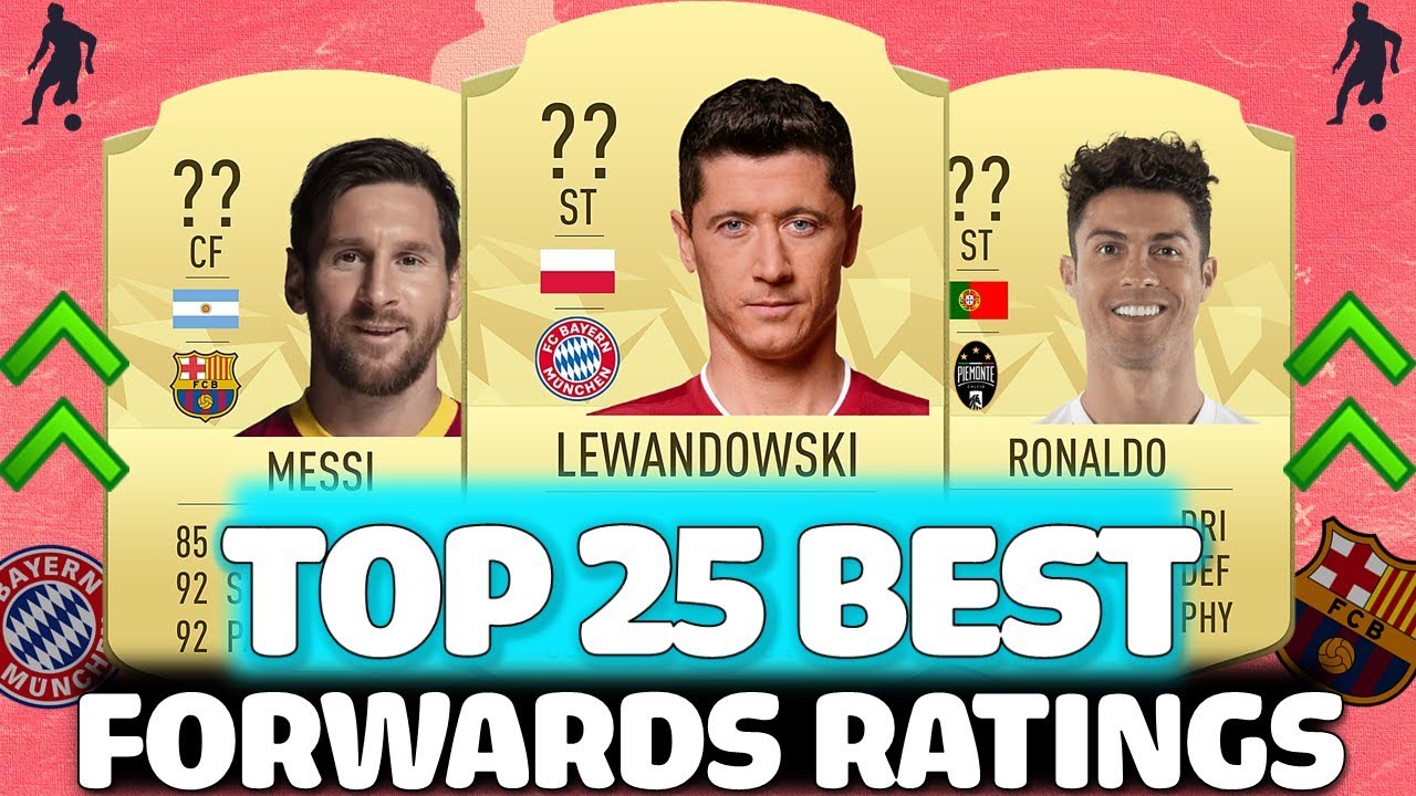 FIFA 22 | TOP 25 BEST FORWARD PLAYER RATINGS!! FT. MESSI, RONALDO, LEWANDOWSKI ETC... (FIFA 22)