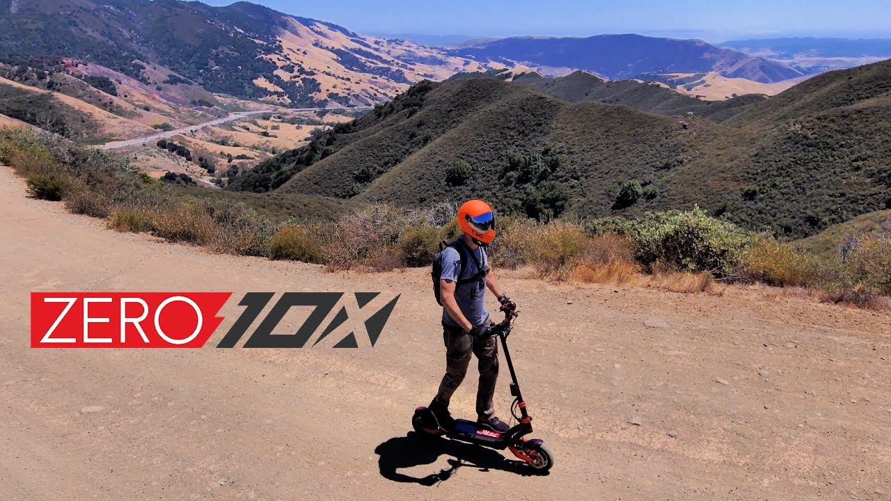 Zero 10x Electric Scooter Off-Road on Cuesta Ridge Road@San Luis Obispo CA | Gopro FPV + Skydio 2