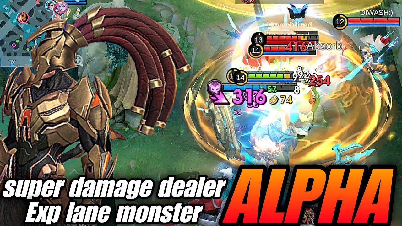 ( Alpha ) super damage dealer !! exp lane monster best build