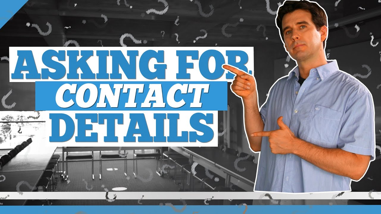 Basic English - Asking for a Person's Contact Information