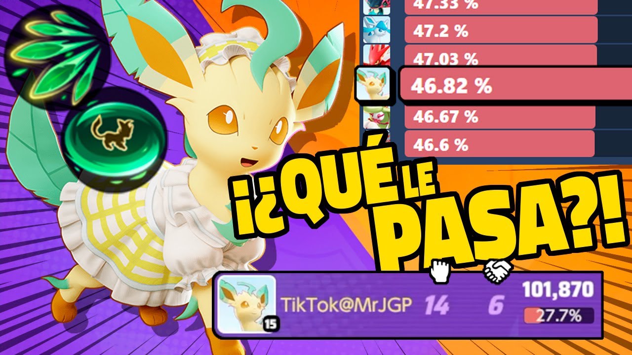 ¡¿Por qué LEAFEON está PERDIENDO tanto?! Pokémon UNITE | @mr._jgp