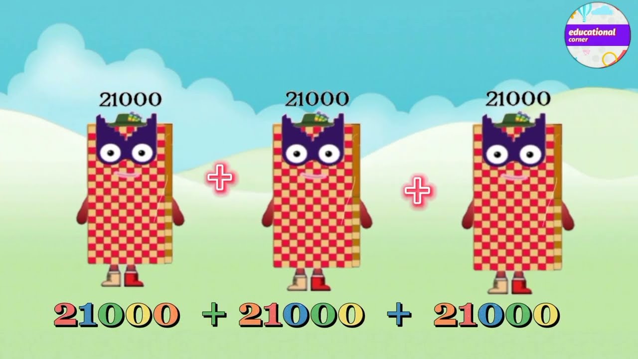 Mathblocks triple same addition 21000to 30000 | learn to count #mathsforkids @Educationalcorner110
