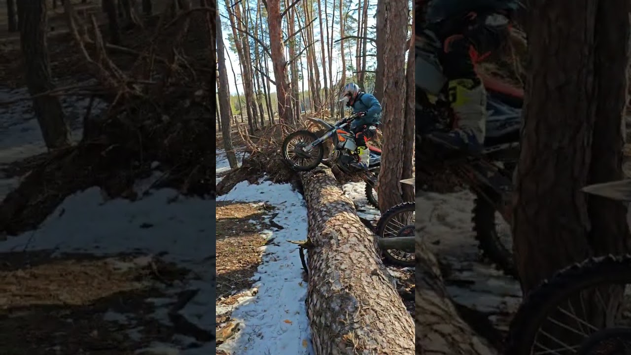 Неудачная попытка переезда бревна #endurokrzeszowice #hardenduro #enduro #extremenduro #эндуро