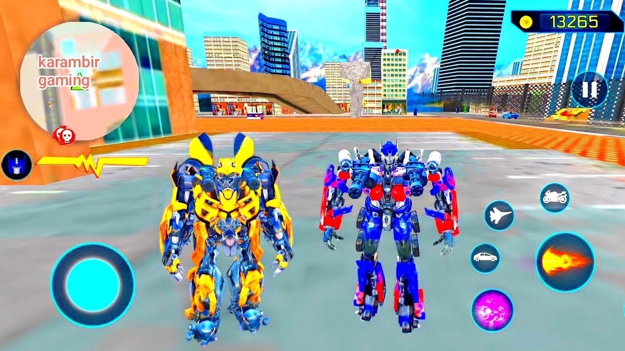 Robot Araba Oyunları #10 - Optimus Prime Multiple Transformation Jet Robot 2020 - Android Gameplay