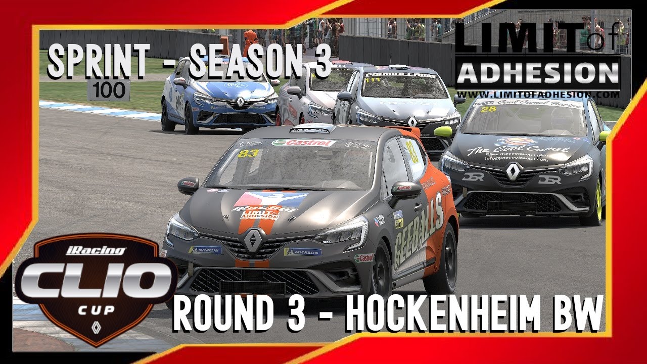 iRacing Limit of Adhesion Racing League - Sprint Season 3 - Clio - Round 3 - Hockenheim