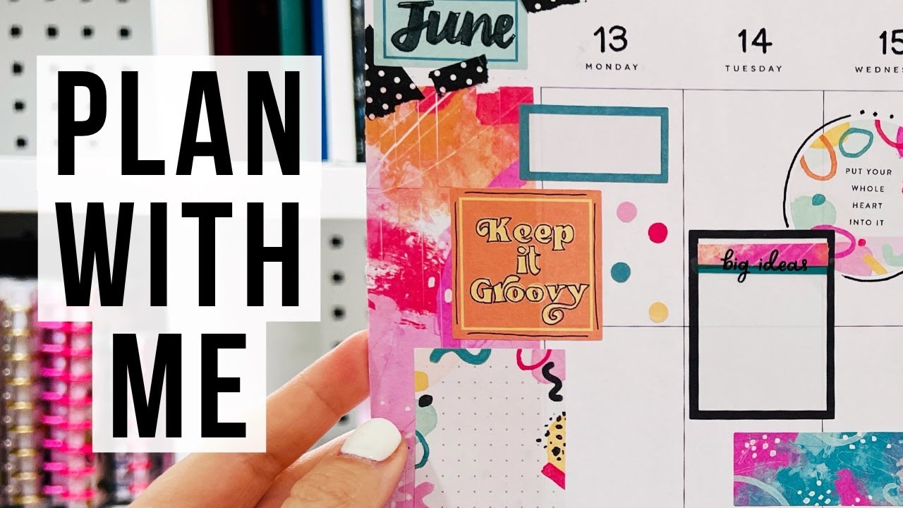 Plan With Me | Classic Happy Planner Patron Spread | Colorful Things Sticker Book