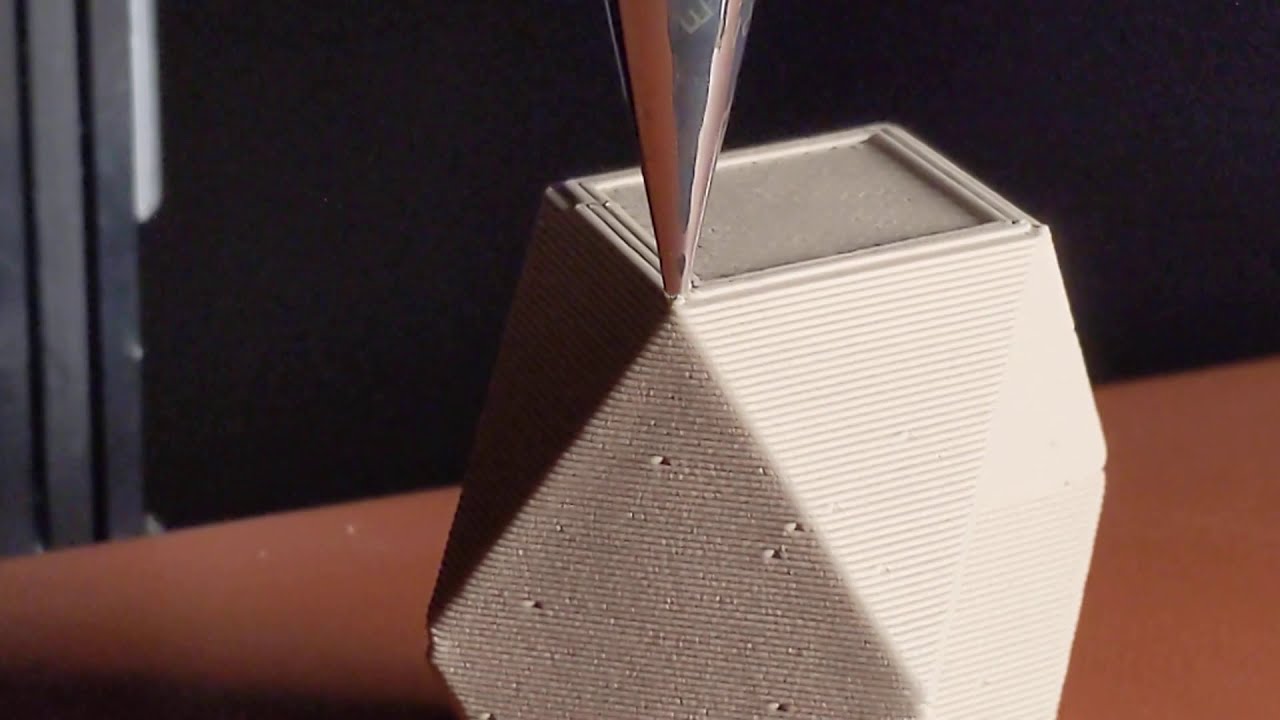 Clay 3D Printing a Top Surface Over Infill with 1mm Nozzle, 0.5mm Layer Height