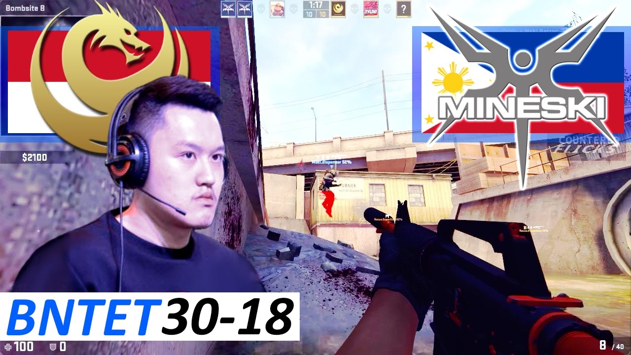BnTeT 30-18 / Recca vs Mineski / Overpass / CS:GO ESEA Open Season 24 Asia-Pacific